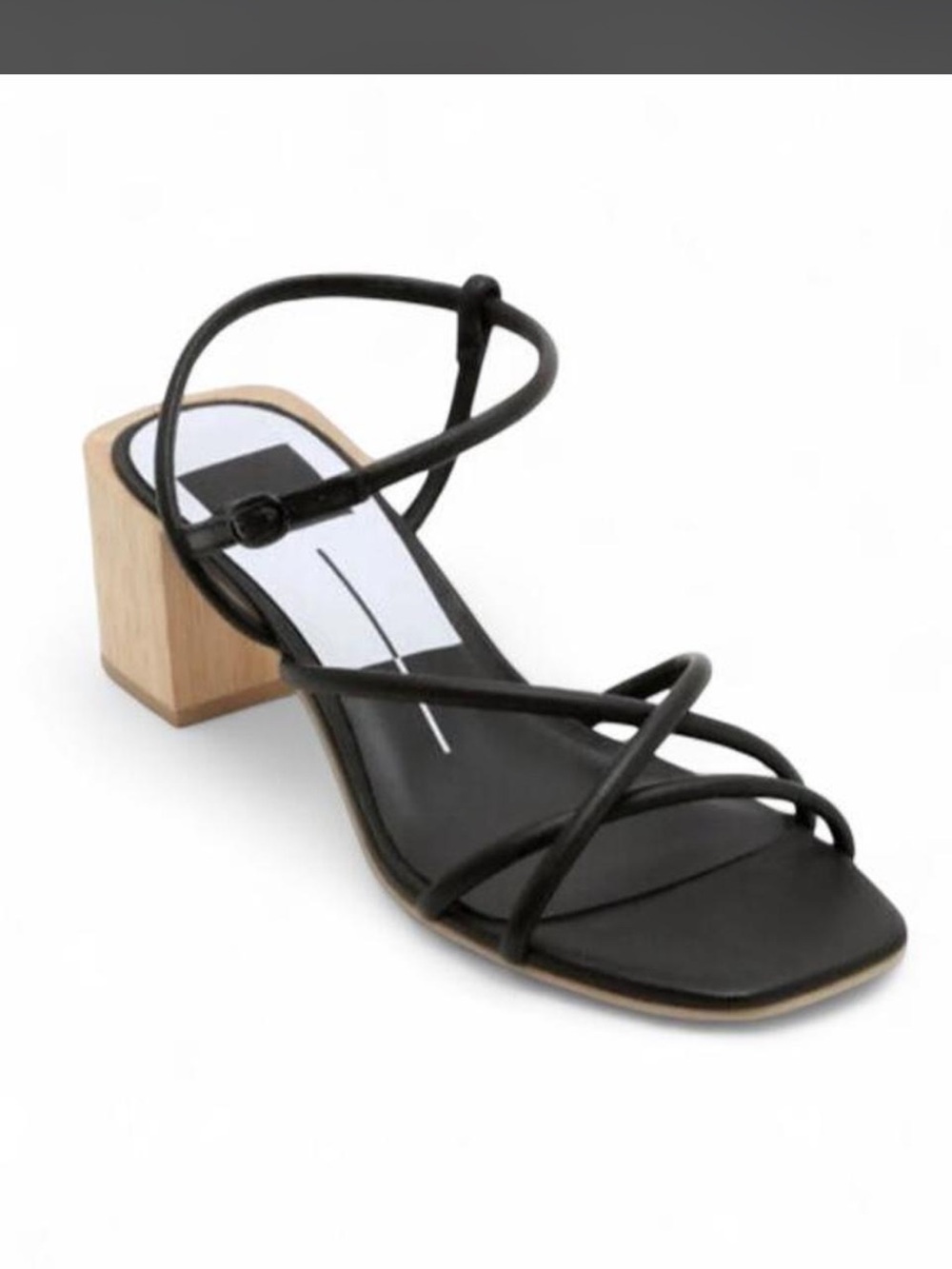 Dolce Vita Leather Zayla Wooden Block Heel Strappy Sandals size 8 - Picture 4 of 10